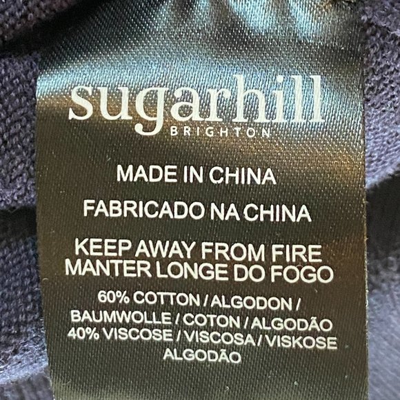 SugarHill Brighton Rita Rainbow Star Celestial Knit Jacquard Light Sweater-M - Picture 16 of 16